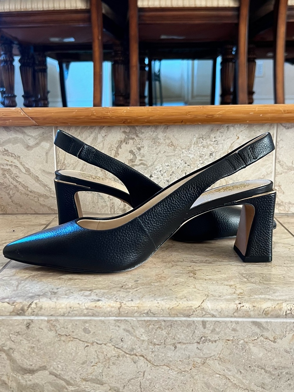 Vince Camuto Slingback Leather Heels